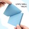 Lined Sticky Notes 3x3 Sticky Notes with Lines Self-Stick Notes Bright Color 4 Pads 90 Sheets/Pad (Light Blue)